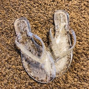 Brand new clear sandals